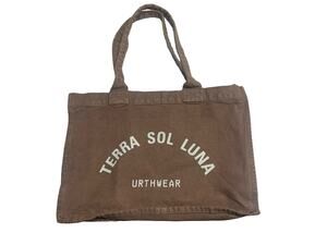 Urthwear America Made Canvas Women's Tote 100% Organic Cotton Brown